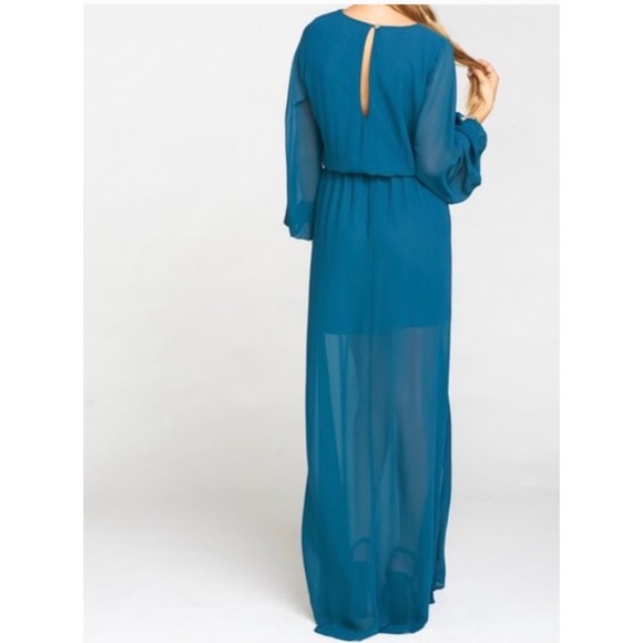 Show Me Your MuMu NWOT Jocelyn Maxi Dress Deep Jade M - Picture 3 of 8
